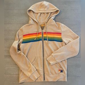 NWT Aviator Nation Stripe Hoodie Size Small